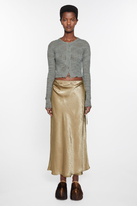 (image for) Unique Flavor Satin wrap skirt